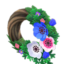 Animal Crossing Cool Windflower Wreath Image