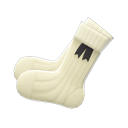 Animal Crossing Country Socks|Black ribbons Image