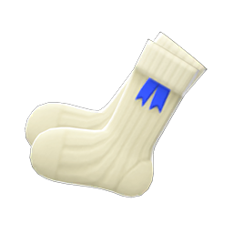 Country Socks Blue ribbons