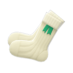 Country Socks Green ribbons