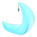 Animal Crossing Crescent-moon Chair|Blue Image