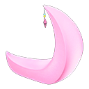 Crescent-moon Chair Pink