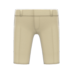 Animal Crossing Cropped Pants|Beige Image