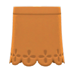 Animal Crossing Cut-pleather Skirt|Brown Image