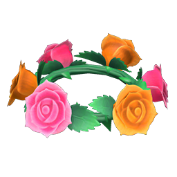 Animal Crossing Cute Rose Crown Image