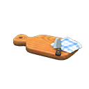 Animal Crossing Cutting Board|Cherry brown / Blue Image