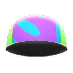 Cycling Cap Lime & purple