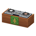 DJ's Turntable Brown / Emblem logo