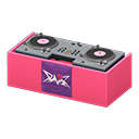 DJ's Turntable Pink / Rock logo