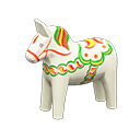 Dala Horse White