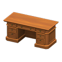 Animal Crossing Den Desk|Brown wood Image