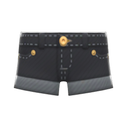 Animal Crossing Denim Cutoffs|Black Image