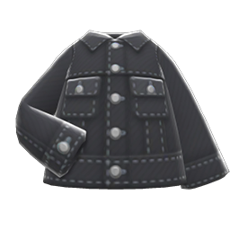 Animal Crossing Denim Jacket|Black Image
