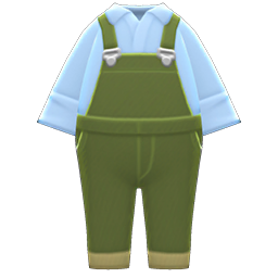 Animal Crossing Denim Overalls|Avocado Image