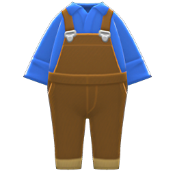 Denim Overalls Brown