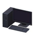 Animal Crossing Desktop Computer|Black / Art program Image