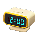 Digital Alarm Clock White