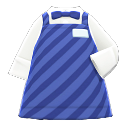 Diner Apron Blue