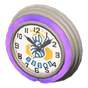 Diner Neon Clock Purple / Blue bee