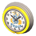 Diner Neon Clock Yellow / Blue bee