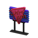 Animal Crossing Diner Neon Sign|Blue Image