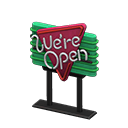 Diner Neon Sign Green