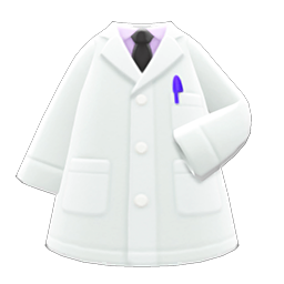 Animal Crossing Doctor's Coat|Black necktie Image