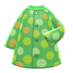 Dotted Raincoat Green