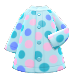 Dotted Raincoat Light blue