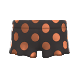 Animal Crossing Dotted Shorts|Black Image
