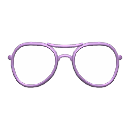 Double-bridge Glasses Purple