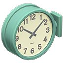 Double-sided Wall Clock Green
