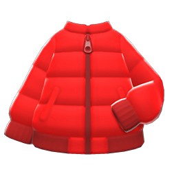 Down Jacket Red