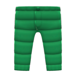 Down Pants Green