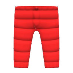 Down Pants Red