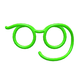 Drinking-straw Glasses Green