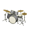 Drum Set Black & white / Smooth white