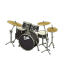 Drum Set Cosmo black / Black with logo