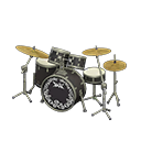 Drum Set Cosmo black / Rock logo