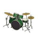 Drum Set Evergreen / Glossy black