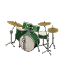 Drum Set Evergreen / Vintage logo
