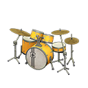 Drum Set Golden yellow / Vintage logo