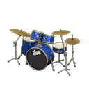 Drum Set Marine blue / Black with logo