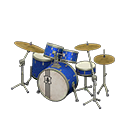 Drum Set Marine blue / Vintage logo