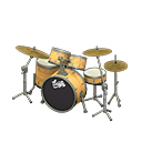 Drum Set Natural wood / Black with logo