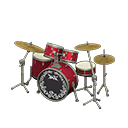 Drum Set Rose pink / Rock logo