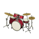 Drum Set Rose pink / Smooth white