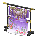 Elaborate Kimono Stand Wisteria