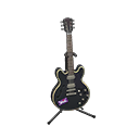 Electric Guitar Cosmo black / Rock logo