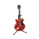 Electric Guitar Dark red / Cute logo